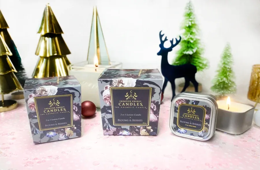 Blooms & Berries Soy Lotion Candle