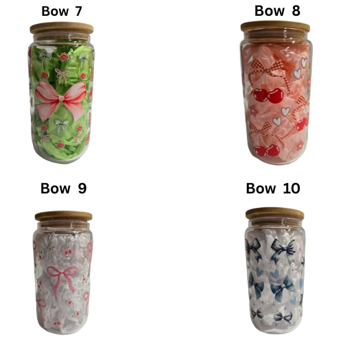 Bows 16oz Tumbler with Bamboo Lid, Straw & Cleaning Brush