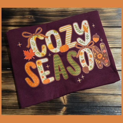 Cozy Season short sleeve tee shirt