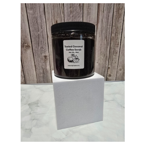Coffee Scrub Toasted Coconut Glass 10oz