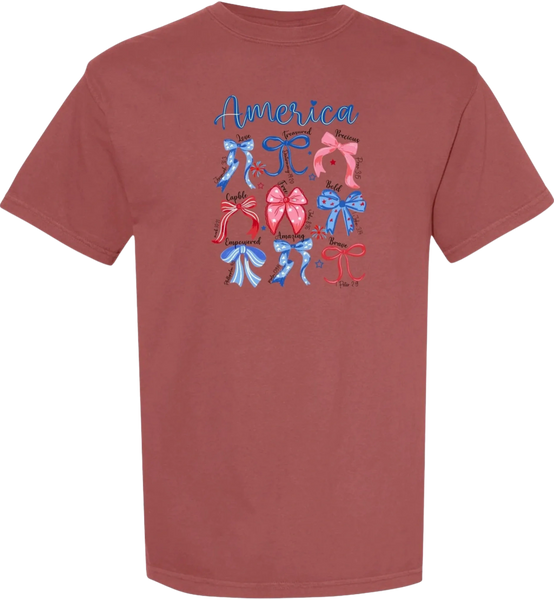 America Bows short sleeve tee