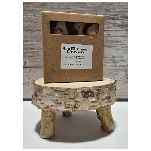 Coffee and Cream 3 x 2.5 x 1 inch bar soap