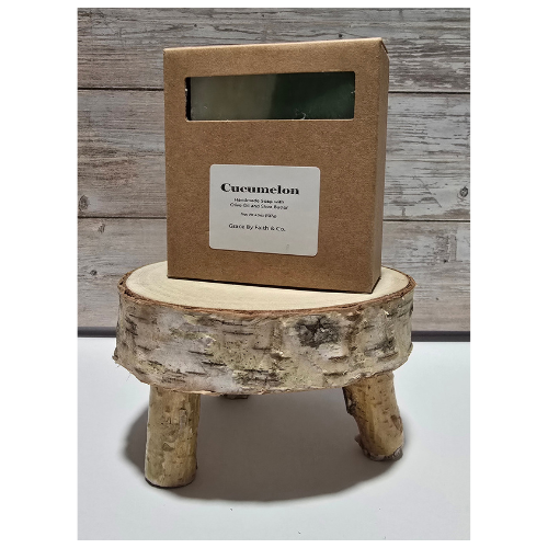 Cucumelon 3 x 2.5 x 1 inch bar soap