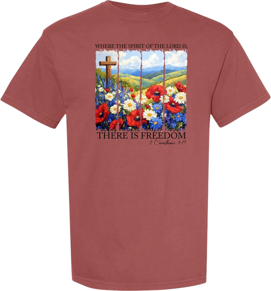 There is Freedom short sleeve tee shirt