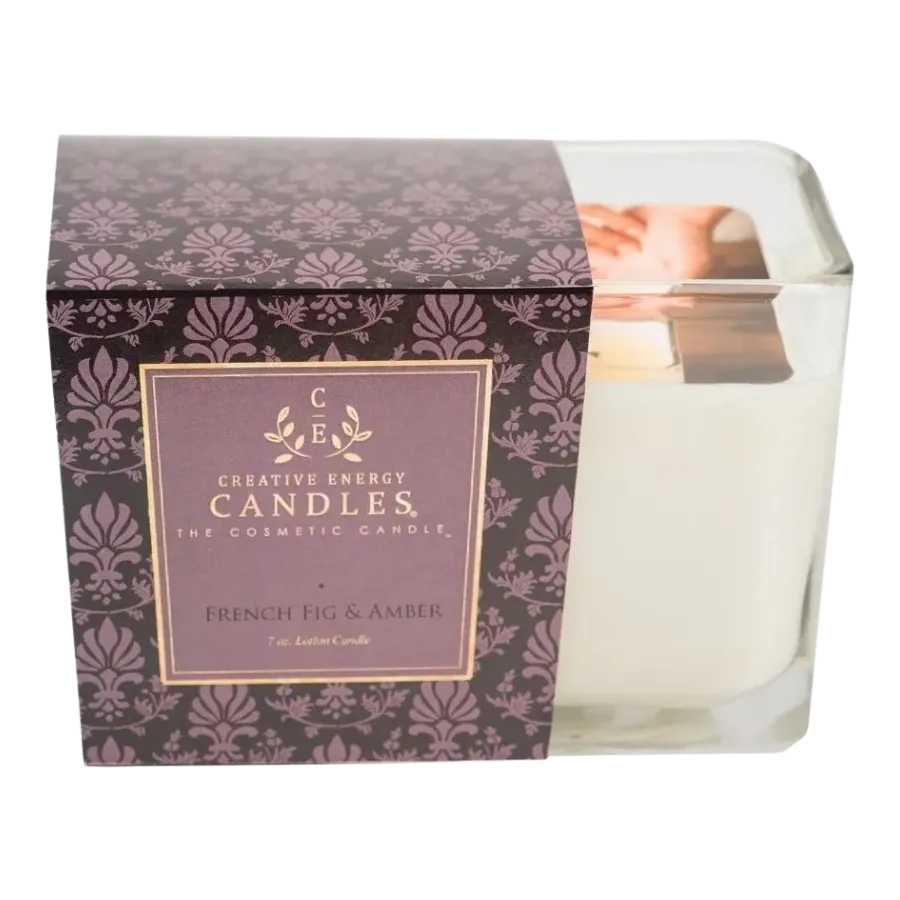 French Fig & Amber Soy Lotion Candle
