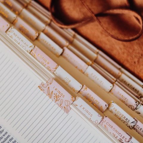 Pastel Floral Bible Tabs
