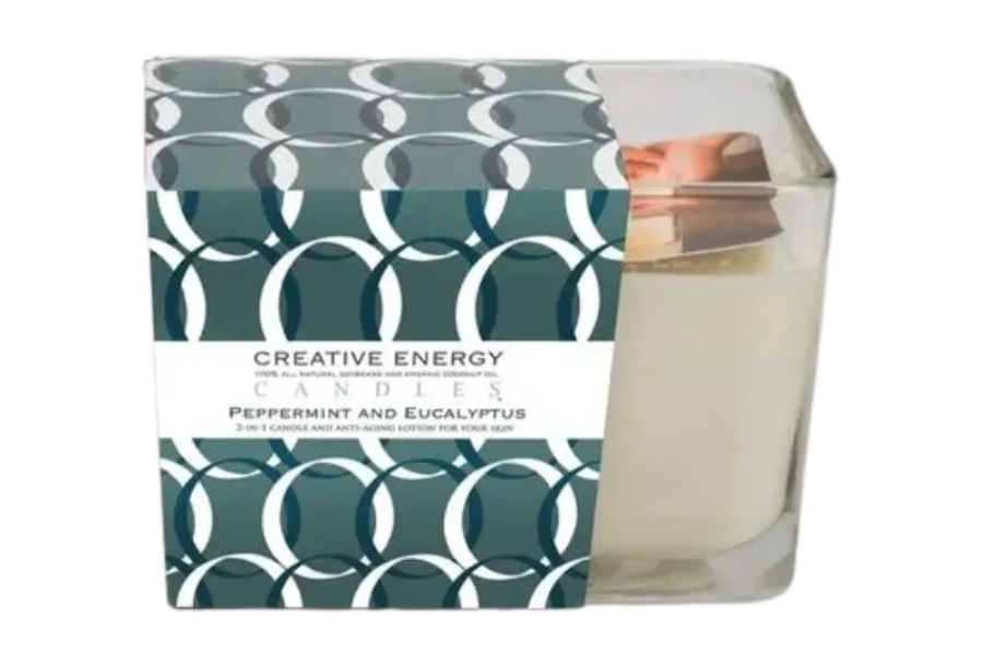 Peppermint & Eucalyptus Soy Lotion Candle