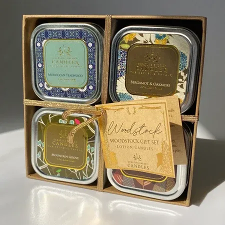 Woodstock Gift Set 2-in-1 Soy Lotion Candles