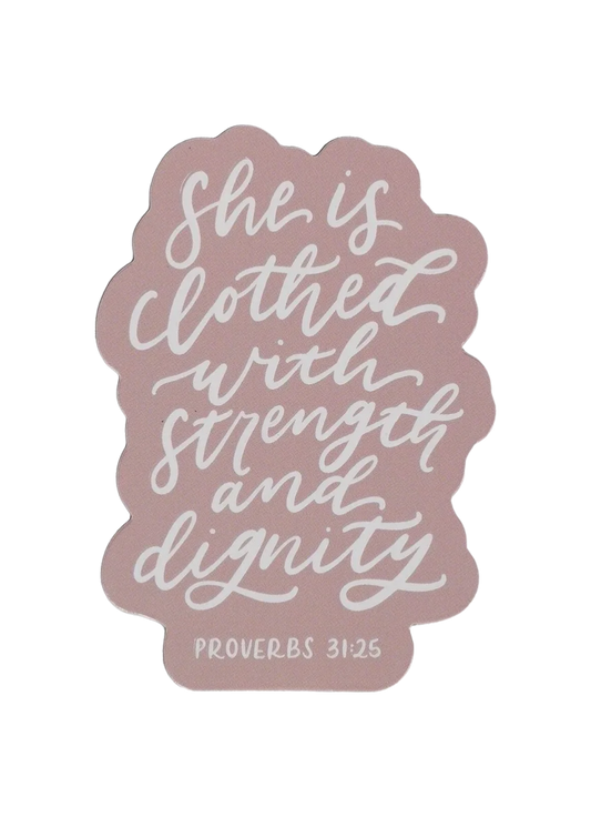 Strength & Dignity Pink Magnet