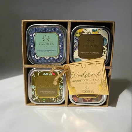 Woodstock Gift Set 2-in-1 Soy Lotion Candles