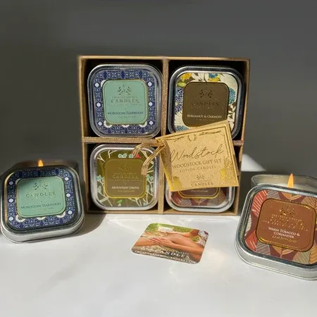 Woodstock Gift Set 2-in-1 Soy Lotion Candles