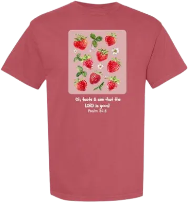 Strawberry Patch short sleeve tee shirt
