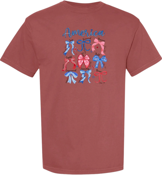 America Bows short sleeve tee